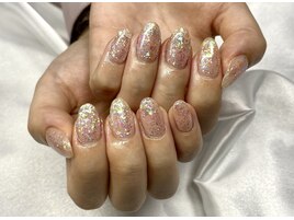 ラメキラキラワンカラー