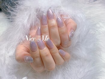 ナイスミー(Nice Me)/ラベンダー系ラメグラデーション
