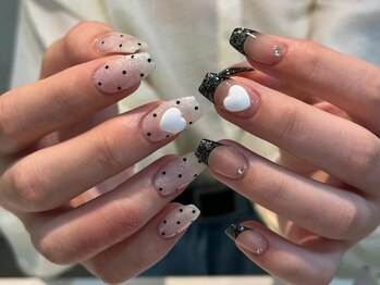 シェリーラメール 新宿店(cherie la mer)/ちぐはぐネイル