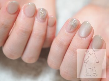 ショートネイル くすみマグ