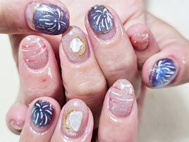 花火  定額デザイン ヨーヨー
