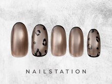 ネイルステーション たまプラーザテラス店(NAIL STATION)/レオパードネイル／パラジェル