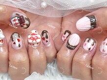 ラメール(La mer)/バレンタインネイル