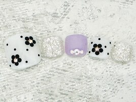 フット★ホロ花★春ネイル