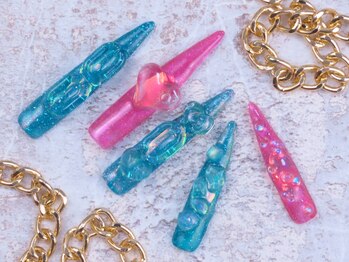 カラーズ(colors)の写真/レオパード☆べっこう☆ガラスフレンチ☆パール☆マグネット☆ブラック☆アクセサリー風☆チーク☆リング