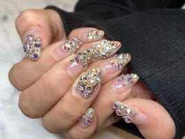 ストーン×ラメ