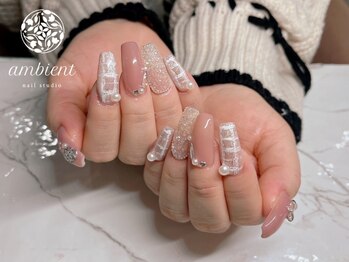 ネイルスタジオ アンビエント 表町店(Nail Studio ambient)/パールビジュー