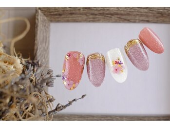 FAST NAIL 春日部店【パラジェル/ジェルネイル専門/定額/マグネット/フットネイル】/マグネット 大理石 【11313】