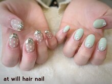 アット ウィル ヘアー ネイル(at will hair nail)/お持ち込みアート