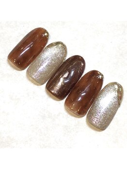 ライト ネイルズ ニシノミヤ(light nails NISHINOMIYA)/ブラウンネイル☆