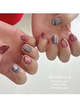 モナールアンド(MONNAL&)/チェックネイル