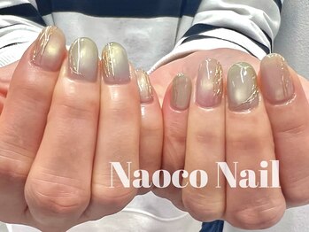 ナオコネイル(Naoco Nail)/くすみグリーン*大人ニュアンス