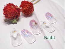 ネイリット 銀座(Nailit)/ラメ フラワー ¥8900【¥9790】