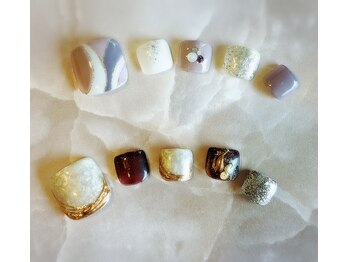 ティール(Teal)/定額フットネイル