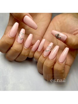 エスネイル(es.nail)/シンプルロングネイル