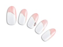 プラスネイル 北千住東口店(PLUS NAIL)/【332】マーブルフレンチ￥6,039