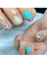 はあとねいる 黒崎店/レオパードネイル