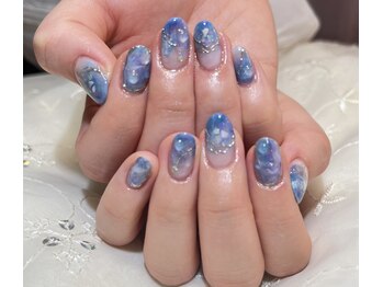 ティアリス(NAIL SALON TIARIS)/夏ネイル しずくネイル