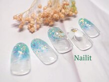 ネイリット 銀座(Nailit)/クリア フラワー ¥8300【¥9130】