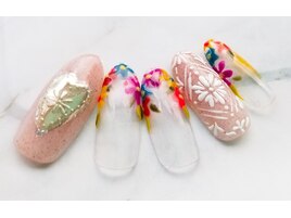 カラフルフラワーフレンチ