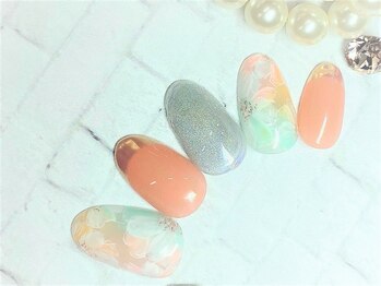 アルセア 上野御徒町店(Alcea)/フラワー オーロラフレンチ