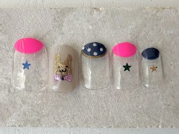 カラ ネイル 中津店(calla nail)/うさぎのパーティー