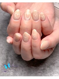 ナチュラルカラーのハートマグ