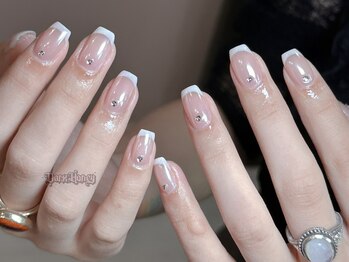 ダークハニー 池袋店(Dark Honey)/フレンチストーン高級感ネイル