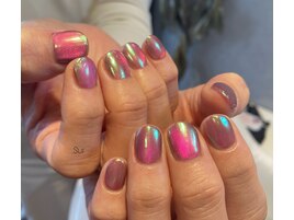 マグネット×オーロラネイル