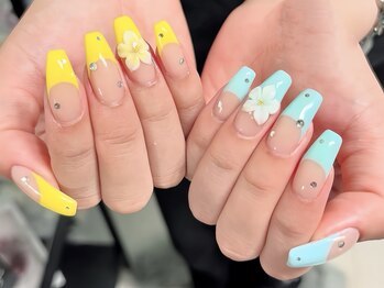 リンネイル 新大久保店(Rin Nail)/#待ち込みデザインOK　#付け放題