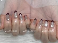 エムプラスネイル 新宿(M+Nail)/マグネットフレンチ