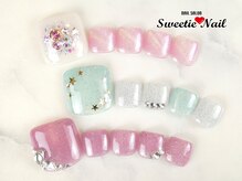 スウィーティーネイル 新宿三丁目店(Sweetie Nail)/【フット】定額アートコース ２