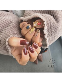 アンネ 梅田 GRACE店(ANNE)/【パラジェル】クリアフレンチ