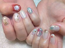 クリスマスの手描きアートもお任せください☆