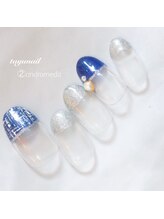 たゆ ネイル(たゆnail)/11月新作☆秋のツイードネイル