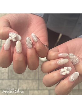ネイルサロン アニーアンドジーノ シド(NAIL SALON Annie&Gino shido)/アイボリーネイル