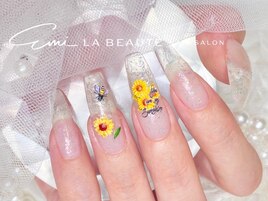 夏☆ひまわりネイル