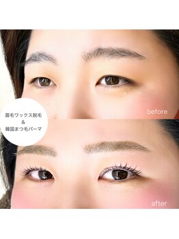 ワンバイワン(one by one)/韓国まつぱ&眉毛ワックス脱毛