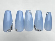アイネイルズ 恵比寿店(I nails)/ワンホン ビジュー 8500円