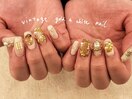 vintage design nail