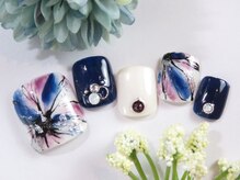 トータルビューティーアンドアズフローラ(Total Beauty & a`s Flora)/ニュアンスフットネイル