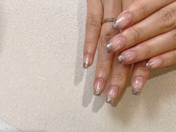 オーク 戸塚(OAK)/ピンクブラウン ラメグラデ