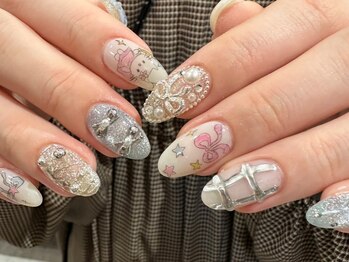 エイチ ネイル(H nail)の写真/《持ち込みデザイン可◎》トレンドやこだわりが詰まった個性的でお洒落なネイルを★マグネットもおすすめ♪