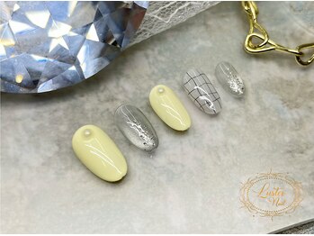 ラスターネイル(Luster nail)/ガーリーチェックネイル♪