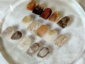 クレセント 大橋店(Crescent)の写真/他とは被らない大人ニュアンスやトレンドデザインを取り入れた最旬ネイル多数★繊細なアートもお任せ!