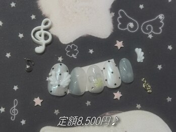 mimi.nail 吉祥寺 ウィッシュコア/バレエコア/長さだし/持ち込み/ガーリー/フィルイン/mimi course8,500円♪