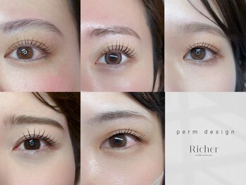 リシェリアイラッシュ(Richer)/持続1.5倍Xアミノ酸まつげパーマ