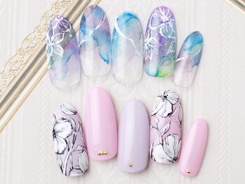 クアトログランシュ 青葉台(QUATRO×GranCieux)/春ネイル