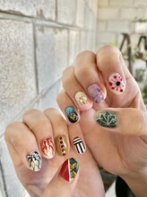 ニキ ヘアー ネイル(niki hair nail)/鬼滅の刃ネイル