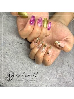 ナシェル(N'chell)/金箔ネイル